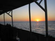 サザンクルーズ号から眺める夕日